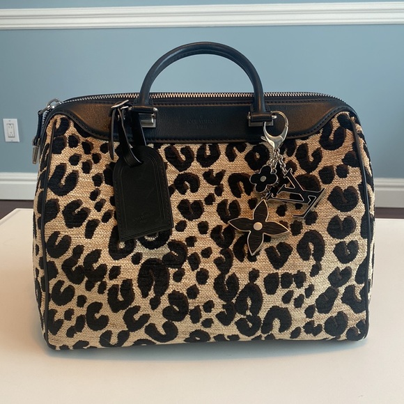 Louis Vuitton Leopard Print Speedy30 Stephen Sprouse collection 🖤🤎 - Picture 4 of 17
